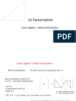 LU Factorization March14