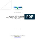 Aplicación de La Metodología Del Comité Técnico para La Medición de La Pobreza 2000-2005