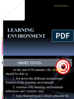 Learning Environment Modified