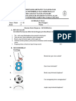 Soal PAS Seni Budaya Kelas 1 2023