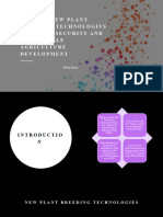 Role of New Plant Breeding Technologies For Food Security and Sustainable Agriculture Development