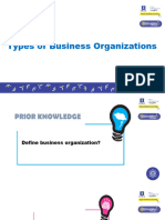 Types of Business Organizations