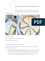 Làm thế nào để cắt bánh pho mát