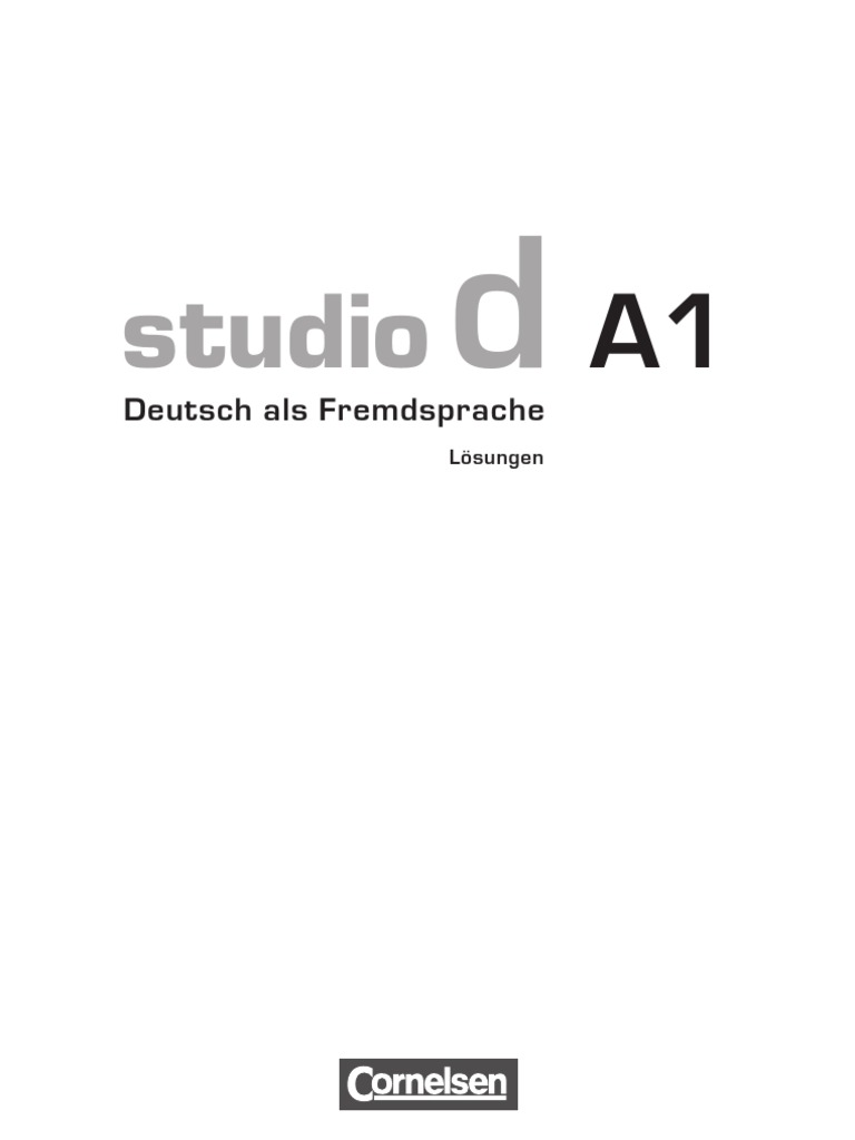 Studio D - A1 Loesungen | PDF