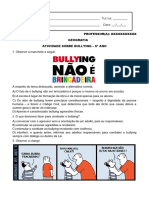 Atividade Bullying 6ºano