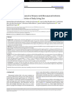 Cardiac Autonomic Control in Women With Rheumatoid Arthritis During The Glittre Activities of Daily Living Test