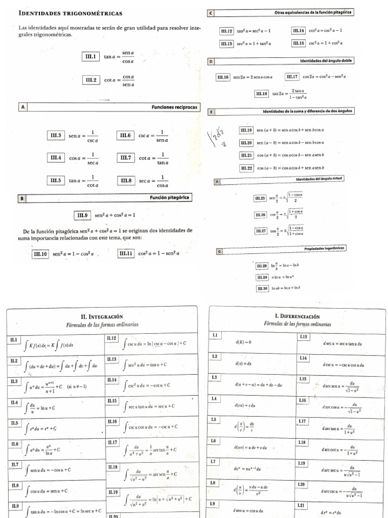 FORMULAS | PDF