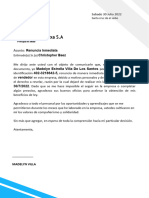 Carta DERenuncia