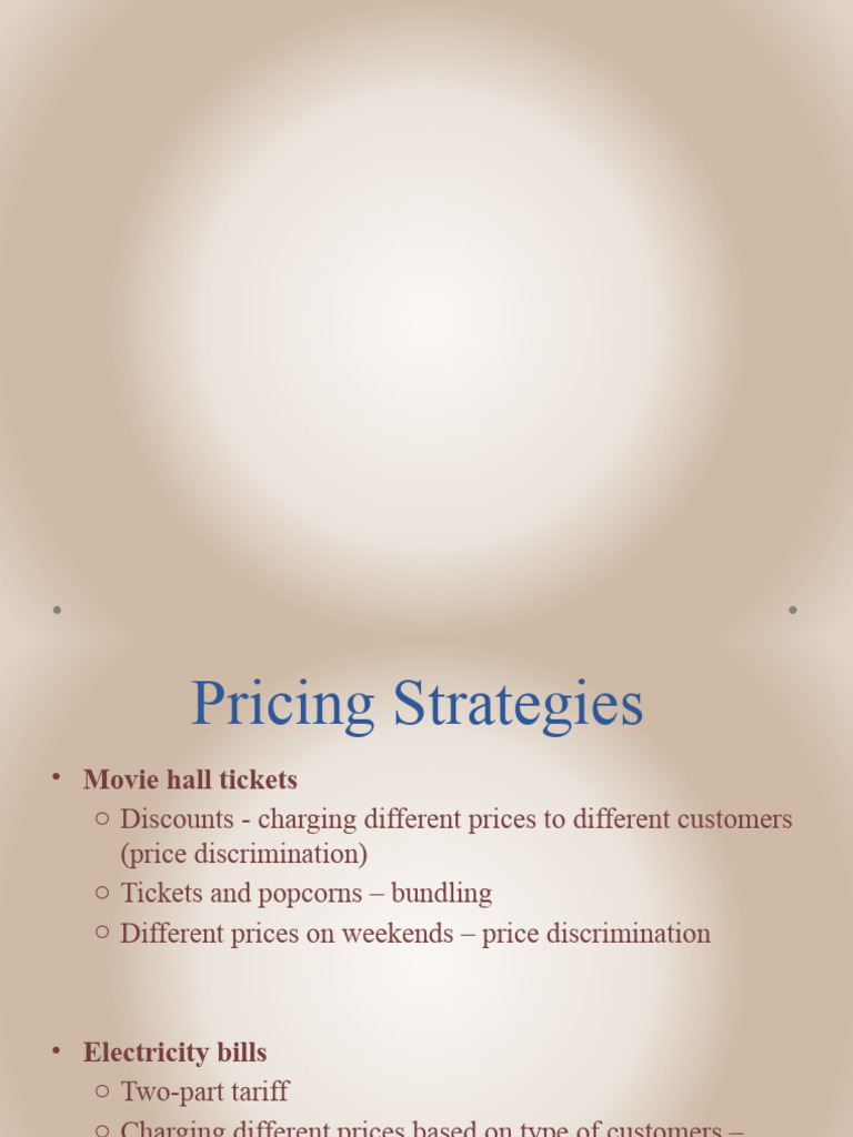 Pricing Practices PDF