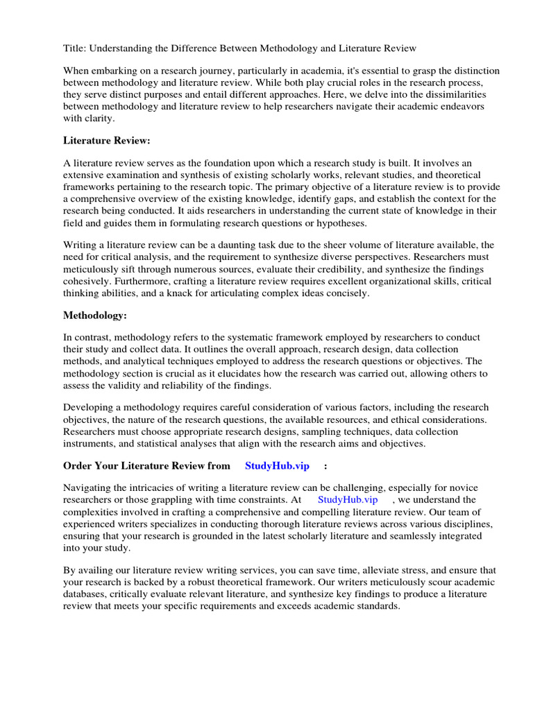Difference Between Methodology And Process