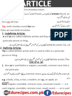 Articles in English Grammar
