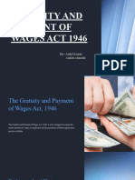 The Gratuity and Payment of Wages Act 1946
