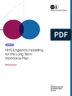 NHS England's Modelling For The Long Term Workforce Plan