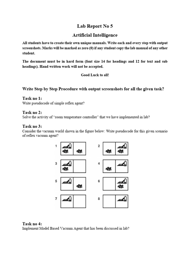 Lab Report No 5 AI | PDF