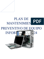 Plan de Mantenimiento Preventivo de Equipos Informaticos Iot