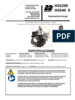 Manual Ficha Tecnica Quemador Wayne HSG 400 400.000 BTU - En.es