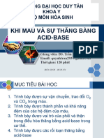 THĂNG BẰNG ACID BASE