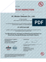 Certificate: Nspection