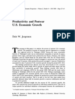 Jorgenson 2012 Productivity and Postwar U S Economic Growth