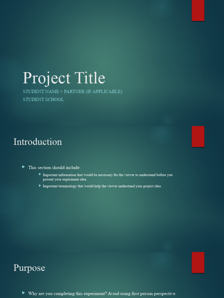 Science Fair Template (Experimental) (3) | PDF | Experiment | Data