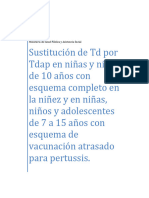 Sustitución TD Por Tdap Actualización 20 Noviembre 023