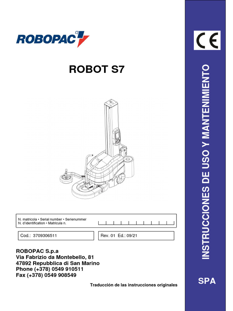 Manual de Usuario Robot s7 | PDF