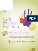 Guia de Buenas Prácticas para La Protección de Derechos y El Acceso A La Justicia de Niños Víctimas de Abuso Sexual.