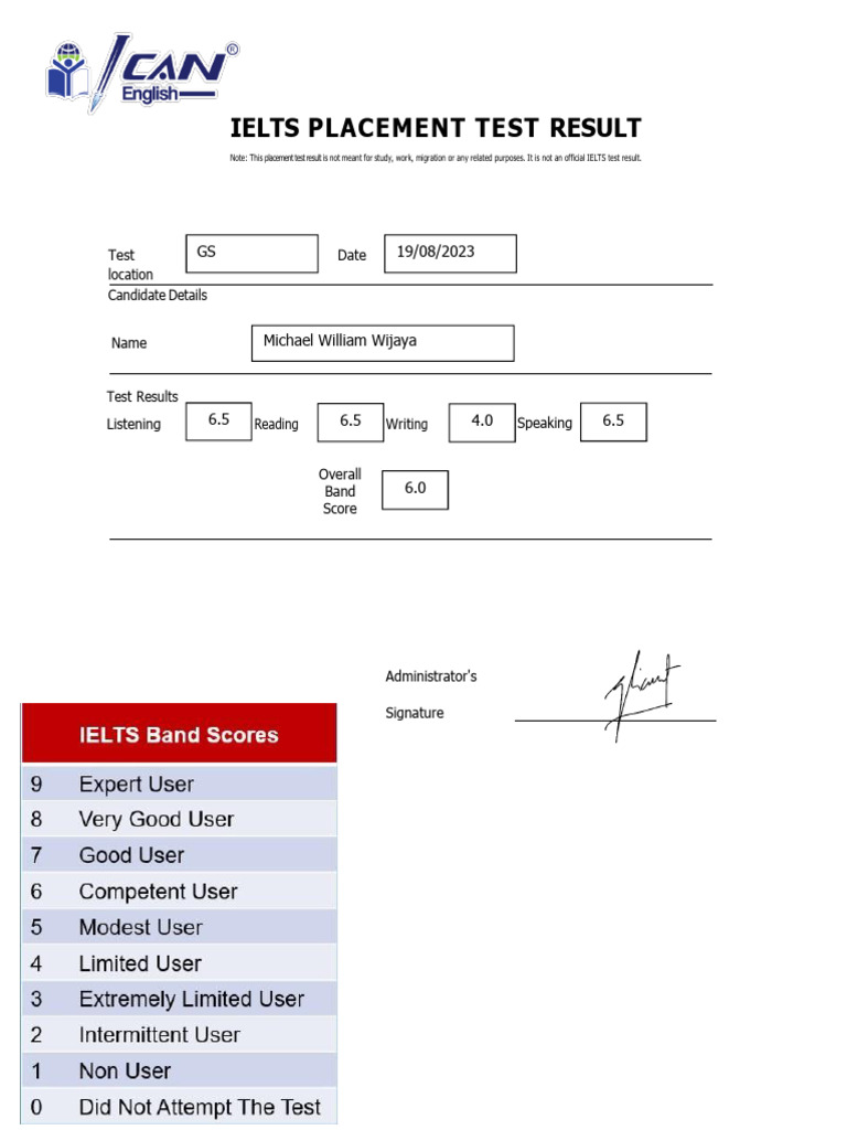 michael-william-wijaya-ielts-placement-test-result-pdf