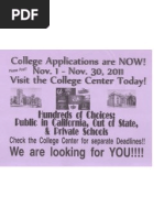 College Applications