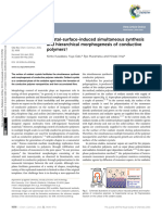 2015 Crystal-surface-Induced Simultaneous Synthesis and Hierarchical Morphogenesis of Conductive Polymers