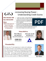 Credit Seminar 11/10 - 1 HR CE Credit