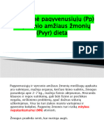 Pagyvenusiųjų (PP) Ir Vyresnio Amžiaus Žmonių (Pvyr) Dieta