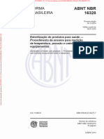 NBR 16328 - Esterilização de Produtos para Saúde