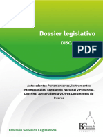 Dossier Legis Nacional Ed Especial Discapacidad