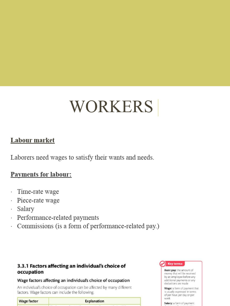 UNIT 3 A | PDF | Cost Of Living | Labour Economics