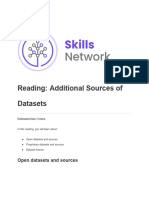 Additional Sources of Datasets