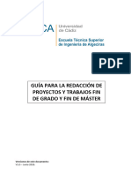 Guía para La Redacción de Proyectos Y Trabajos Fin de Grado Y Fin de Máster