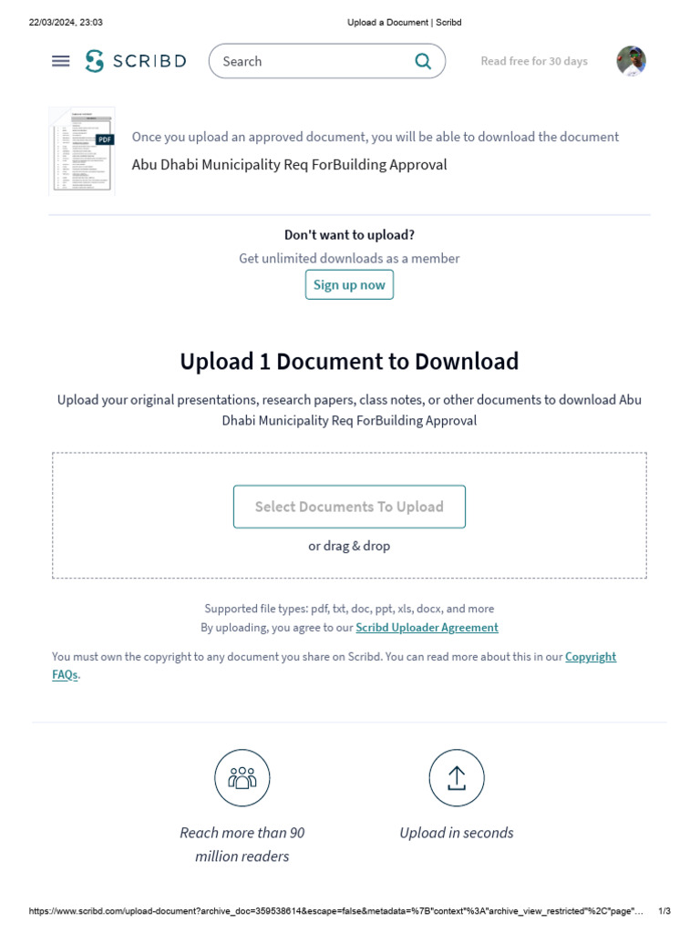 Upload A Document - Scribd | PDF