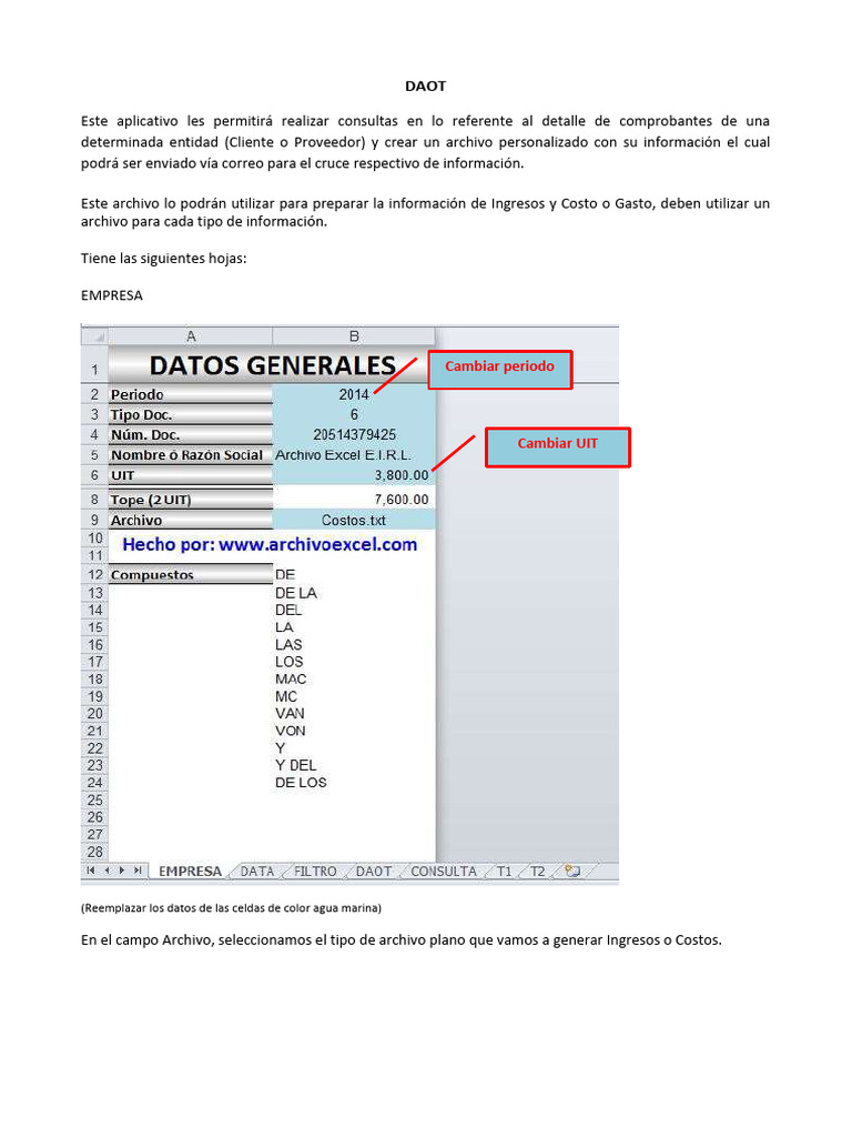 Manual DAOT | PDF