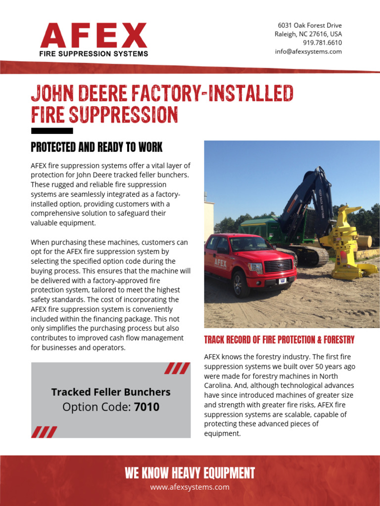 AFEX - John Deere Factory Install Flyer | PDF | Firefighting | Fires