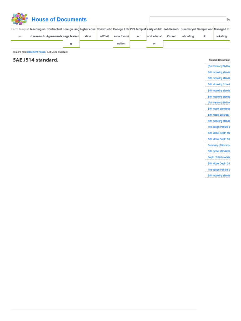 SAE J514 Standard Overview | PDF | Information Retrieval | Information ...