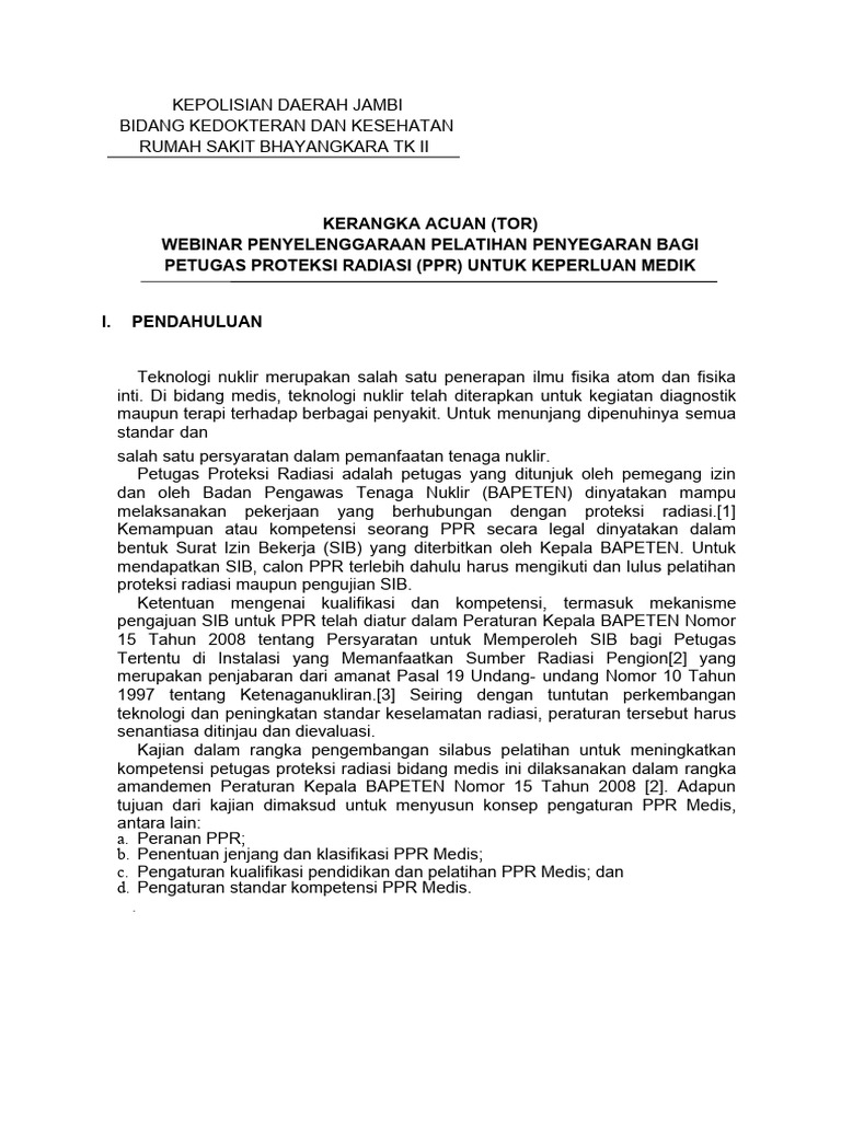 Pelatihan Penyegaran PPR Medis 2023 | PDF | Teknologi & Rekayasa