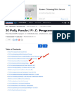 30 Fully Funded Ph.D. Programs