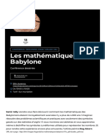 Les Mathématiques À Babylone