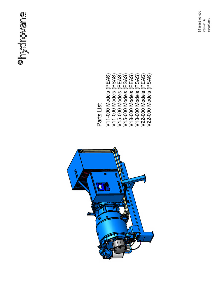 Hydrovane Compressor Parts Manual | PDF | Valve | Engines