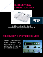 Lec2-COLORIMETRY by Dr. Marwa Ibrahim Khedr, MD