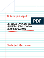 Materias Mais Recorrentes ENEM - Gabriel Meireles