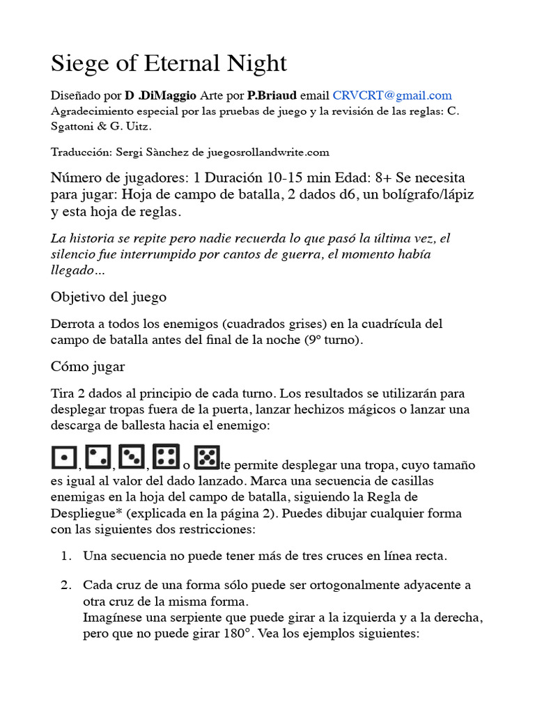 Siege Of The Eternal Night Gioco Da Tavolo In Italiano/Inglese, Lancio Dadi E Disegno, 1-6 Giocatori, 10+ Anni