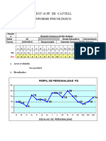 Modelo de Informe Test 16 PF de Cattell