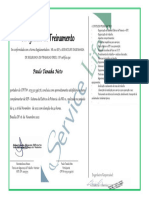 Certificado de Treinamento - NR 10 sepTF Tanaka